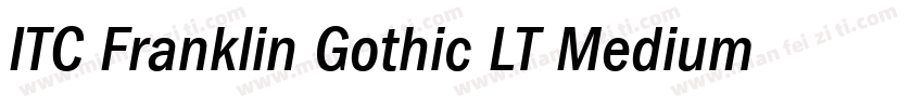 ITC Franklin Gothic LT Medium Italic字体转换